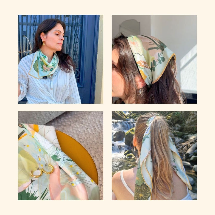 Foulard en soie Zested
